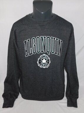 Algonquin College  unisex M Gray Pullover Sweatshirt Campus One Spirit Wear